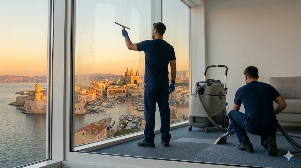 Nettoyage canapés et vitres Marseille
